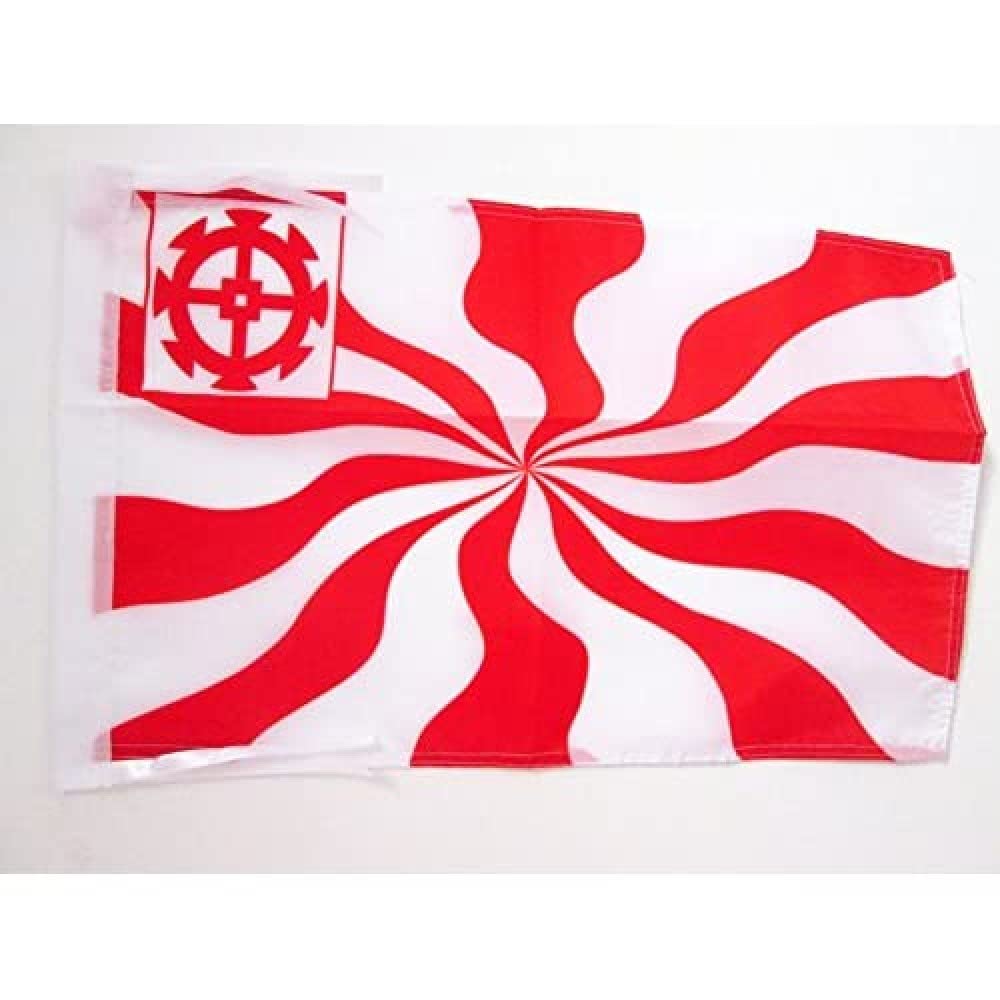 AZ FLAG - Imperial Free City of Mulhouse Flag - 18'' x 12'' - 100% Polyester France - Mulhouse Small Banner with Two Cords - Fade Resistant - Vivid Colors - 18x12 in - 45x30 Cm — image 1