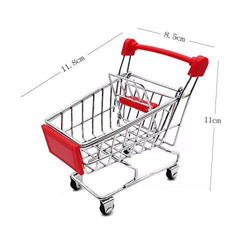 2 Mini+Shopping+Supermarket+Handcart+Storage