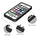meritcase Waterproof Case Compatible with iPhone 6/6s, Shield Series IP68 Full Body Dropproof Snowproof Dirtproof Sandproof Cover with Screen Protector Applicable to iPhone 6/6s (4.7 inch,Black)