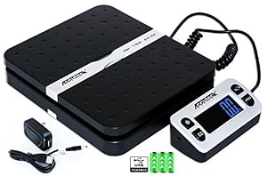 Image of Accuteck ShipPro 110lbs x 0.1 oz. Digital Shipping Postal Scale, Black (W-8580-110-Black)