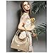 ANA LUBLIN Women‘s Leather Handbag Ladies Tote Bag Top-Handle Purse Shoulder Crossbody Bag