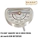 Hisencn G351-0076-W1 Temp Gauge, Thermometer, Heat Indicator Replacement for Charbroil and Kenmore Gas Grill Models Stainless Steel Temperature Gauge T00473 1PK Repair Parts