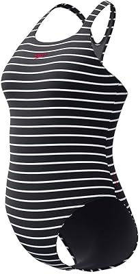 Donna Endurance+ Printed Medalist Swimsuit | One Piece Swiming Costume | Swim Training, Anthracite, 42