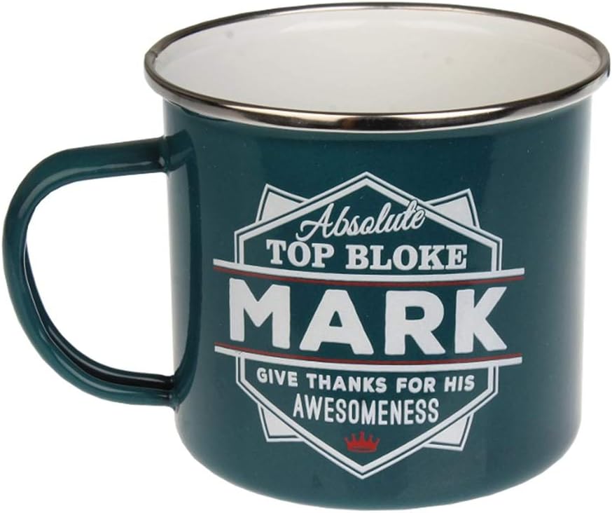 Enamel Personalised Name Mug (Mark)