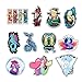 Honch Vinyl Mermaid Stickers Pack 50 Pcs Decals for Teen Girl Laptop Ipad Car Luggage Water Bottle Helmet Truck