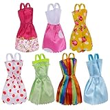 7-Pack Barbie Outfits Doll Clothes Handmade Dress Party Gown Clothes for Girl's Birthday Gift Xmas Gift