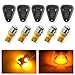 Amber Cab Marker lights,YITAMOTOR Smoke Roof Cab Marker Lights Covers w/LED Bulbs Aftermarket Replacement Compatible for Ford F150 F250 F350 F450 F550 Super Duty Pickup Truck