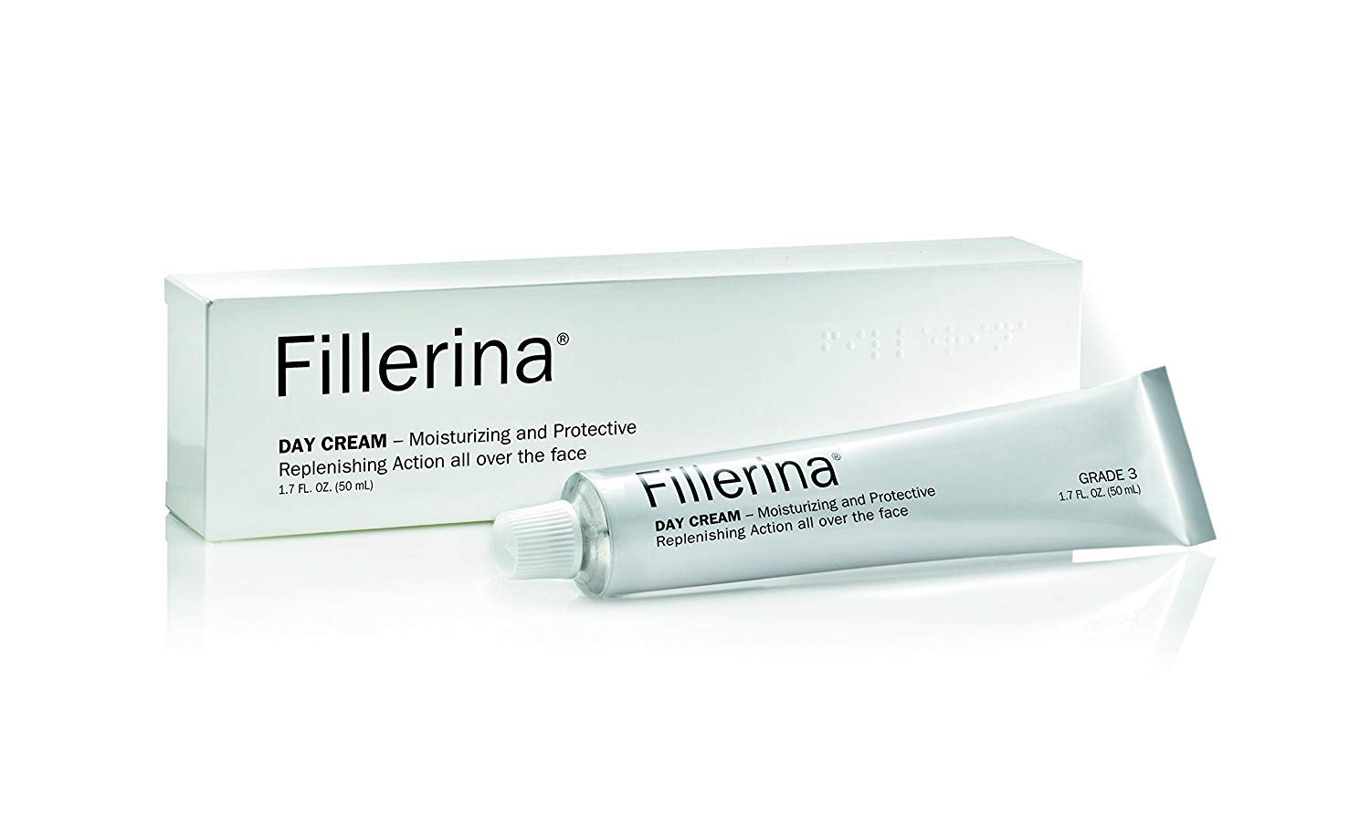 Fillerina Day Cream SPF 15 - Moisturizing and Protective Filler action all over the face Grade 3, 50ml