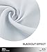 NICETOWN Blackout Draperies Window Curtain Liners - Thermal Insulated Rod Pocket Curtains, Blackout Curtain Liners Darkening for 95 inch Curtain (2 Pieces with Hooks, Each 27