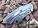 Buckshot Outdoor Hunting Survival Assisted Open Pocket Folding Cleaver Knife Razor Blade - Personalized Custom Name (Natural Wood)