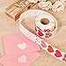 Juvale 1000-Count Heart Sticker Labels on Roll for Valentines Day, Kids, Favors, Classroom, 1.5 Inches