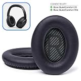 Premium Bose QC35 Headphones Replacement Ear Pads Made by Wicked Cushions - Memory Foam Adapts to Your Ears - Fits QuietComfort 35 & 35ii and SoundTrue & SoundLink 1&2 Around-Ear Headphones | Black