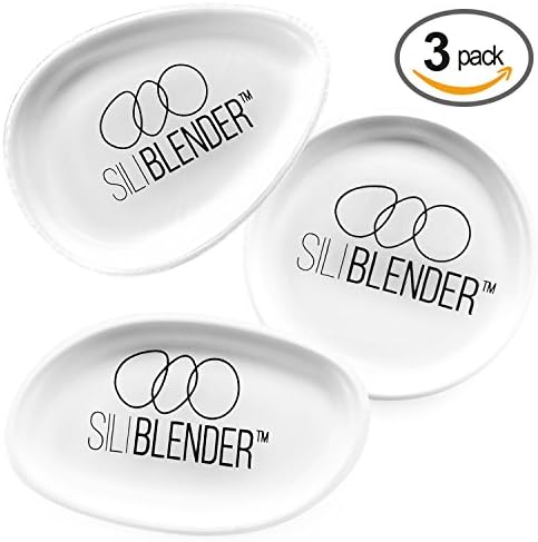 SILIBLENDER - Professional 3 Pack Silicone Make Up Sponge with Free Case - Blend Make Up Flawlessly - Hygienic with Zero Makeup Wastage - Gift Box + Blender for Advanced Beauty Blending Techniques.