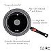 Cleverona Clever Lid, Universal Pot and Pan Lid, Medium fits 7, 8 and 8.5 inch Pans, Dark Grey