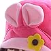 Gloveleya Kid's Angela Girl Cartoon Plush Backpack School Shoulder Bags Rose Red 8'' for Kids 1-3 Years Old