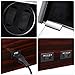 CRITIRON Automatic Single Watch Winder Case Rotating Watches Display Storage Box Black (4+0)