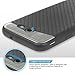 TJS Samsung Galaxy J3 Emerge/J3 Prime/Amp Prime 2/Express Prime 2/Sol 2/J3 Mission/J3 Luna Pro/J3 Eclipse Case, With [Tempered Glass Screen Protector] Carbon Fiber Built-in Metal Plate Back Case