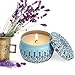 Scented Candle 2 Pack Gift Set - Lavender and Rose, 2 x 4.2 oz, 100% Soy Wax for Stress Relief and Aromatherapy Essential,Christmas Gift Candles