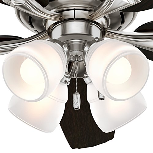Hunter Fan 52 inch Ceiling Fan with 4 LED Lights in Brushed Nickel