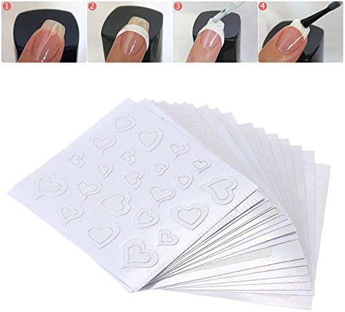 Oligex(TM) 18 Sheet/lot DIY French Manicure Nails Sticker Tip Guides Forms Fringe Guides Sticker Stencil Nail Art Decoration Tools Beauty