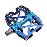 Mzyrh Mountain Bike Pedals, Ultra Strong Colorful CNC Machined 9/16″ Cycling Sealed 3 Bearing Pedals