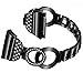 Compatible with Samsung Gear S3 Frontier/Classic Band/Galaxy Watch 46mm Band, 22mm Watch Band Stainless Steel Metal Bracelet Strap for Moto 360 2nd Gen 46mm/Pebble Time Steel(Bangle Black)