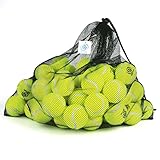 Briton Pressure Less Tennis Balls with Mesh Carrying Bag (Pack of 60)