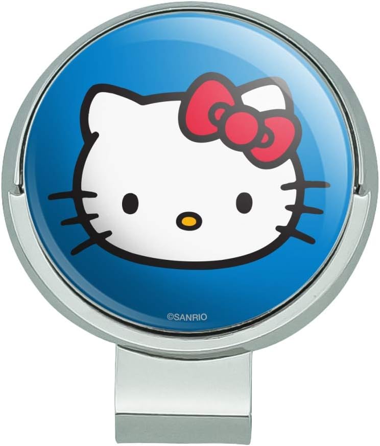 GRAPHICS & MORE Hello Kitty Face Golf Hat Clip with