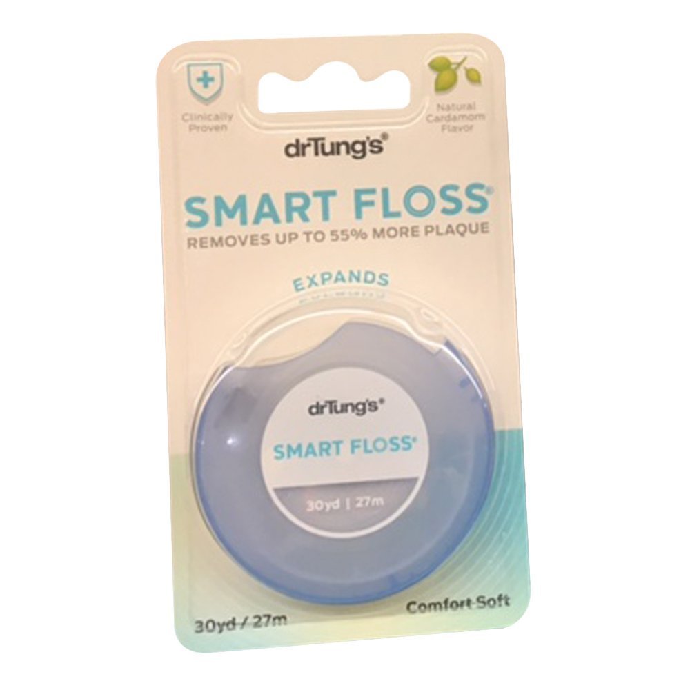 Dr. Tung’s Smart Floss, 30 yds, Natural Cardamom Flavor 1 ea Colors May