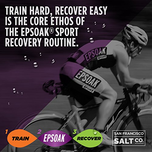 Epsoak Sport Lavender Epsom Salt for Athletes 5 lbs. Soothing Therapeutic Soak with Lavender