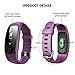 Fitness Tracker HR,DBPOWER Activity Tracker with Heart Rate Monitor,Built-in Charger IP67 Waterproof Smart Bracelet with Step Tracker Sleep Monitor Calorie Counter Pedometer Watch for Android and IOS