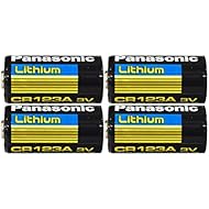 Panasonic CR123A Lithium 3V Photo Lithium Batteries, 0.67
