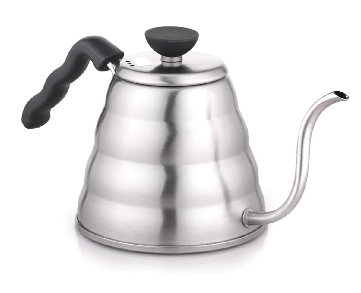 Premium Stainless Steel Gooseneck Kettle for Drip Coffee or Tea, 1.2L
