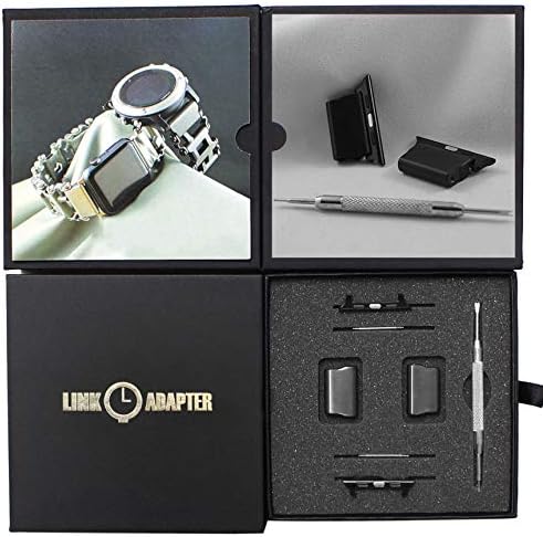 Link- watch adapter compatible with LEATHERMAN TREAD Black