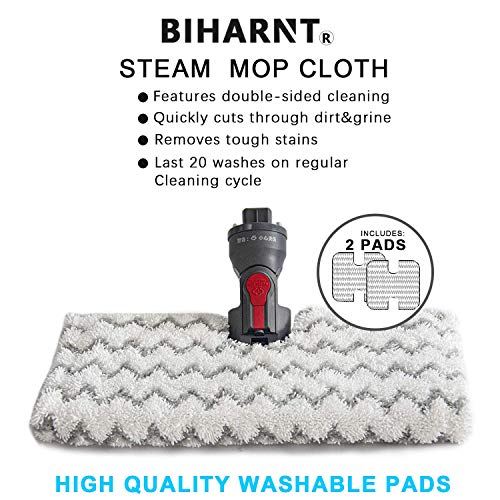 BIHARNT 2 Pack Replacement Steaming Mop Pads for Shark LiftAway