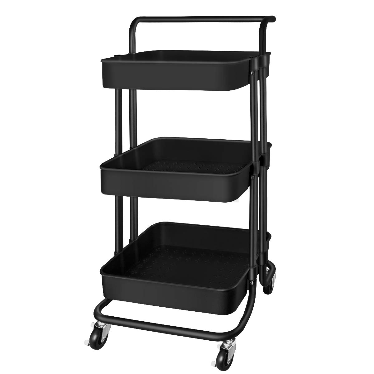 Buy QiMH 3 Tier Rolling Storage Cart Heavy Duty Mobile Rolling Utility