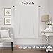 H.VERSAILTEX Thermal Insulated Blackout Curtain, Adjustable Tie Up Shade (Rod Pocket Panel for Small Window)-42