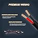 Glaretek Wiring Harness for LED Light Bar with Remote Control 12V 40A One Line Kit ON/Off Switch Relay for Fog Light Off-Road Work 10FT Length (Remote Control), 12 Months Full Warranty