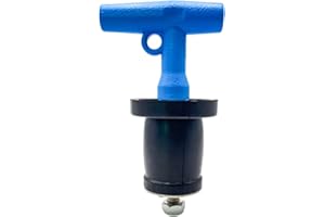 BOPOREAE Mechanical Seal, Cleanout Pipe Plug, Expansion Rubber Scupper Plugs 1-1/2 to 1-3/4 in Sewer Cover Caps Winterizing Boat Handle Drain Plug with Galvanized Screw and Nut for Pipe Sink Pool