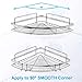 KESOL Corner Shower Caddy Shower Shelves 2 Pack, Wall Mounted Adhesive, Shower Organizer, No Drilling Bathroom Shelf with SUS304 Stainless Steel RustProof Water Proof Scratch Resistant