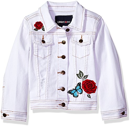 Limited Too Little Girls' Jean Jacket, White, 5/6