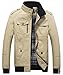 Olrek Men's Autumn And Fall Stand Colllar Outerwear Jacket Coat