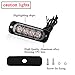 4PCS Ultra Thin Amber 4LEDs Warning Emergency Caution light Flash Strobe Light Bar Surface Mount For Car Van Truck Jeep Pickup,Motorcycle