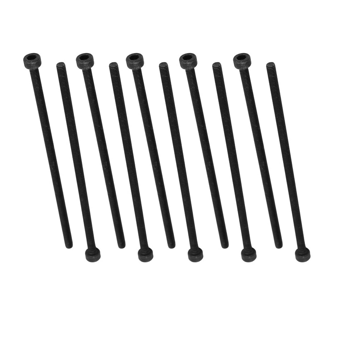 MACHSWON M3x75mm Hex Socket Head Cap Screws Bolts Full Thread 12.9 Grade Alloy Steel Black Oxide Finish Allen Socket Drive Machine Screws 10Pcs