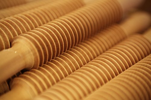 Home Comfort Peel-n-Stick Poster of Rollers Tool Baking Round Rolling Pins WoodenPoster 24x16 Adhesive Sticker Poster Print
