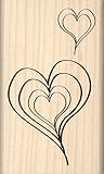 Stamps by Impression Valentine's Hearts Rubber