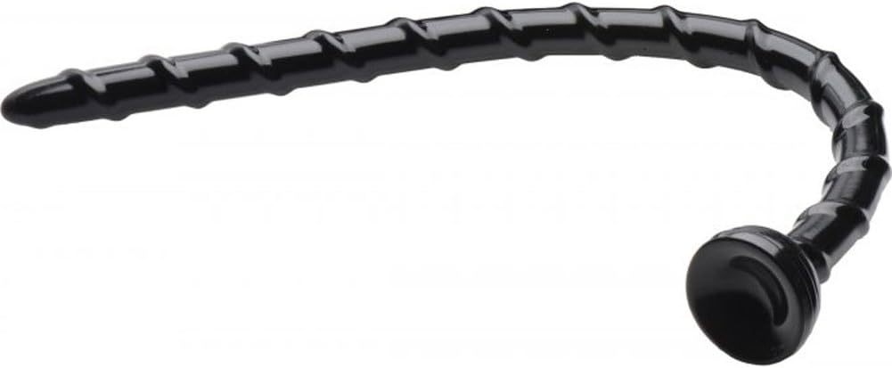 Hosed Swirl Thin Anal Snake Dildo Plug, 18-Inch - Image 3