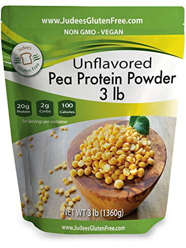 image for Judee's Gluten Free Pea Protein Powder (80% protein) 3 lb, Non-GMO, Ve