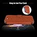 Taken iPhone 8 / iPhone 7 Leather Wallet Case with Cards Slot and Metal Magnetic, Slim Fit and Heavy Duty, Plastic Flip Case/Cover with Rubber Edge, for Women, Men, Boys, Girls, 4.7 Inch Dark Brown