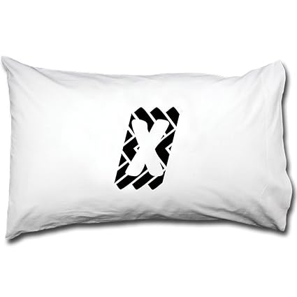 Amazon Com X Skid Marks Car Initial Monogram Letter X Bed Pillow